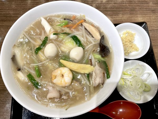 「五目あんかけタンメン￥980＋大盛り￥150」@湯菜坊の写真