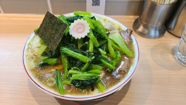 「醤油チャーシューワンタン麺」@桜上水 船越の写真