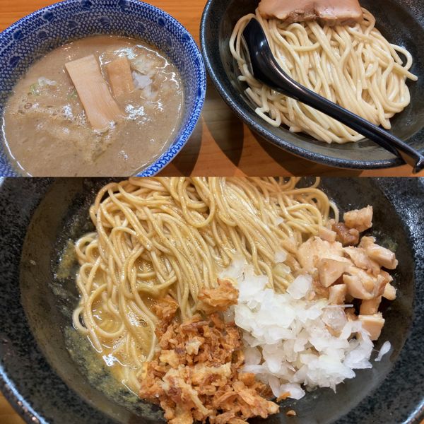 「つけ麺熱盛900円＋和え玉（カレー）300円」@自家製麺TANGOの写真