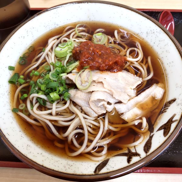 「肉味噌（￥660）」@立ち蕎麦 つばめ屋の写真