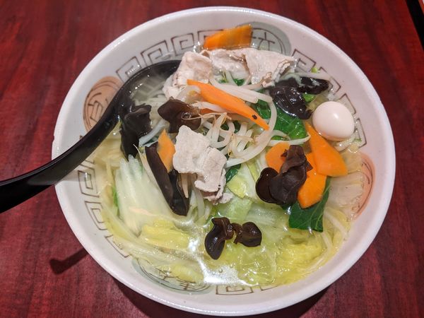 「タンメン+半チャーハン:750円」@上海亭 竹の塚店の写真