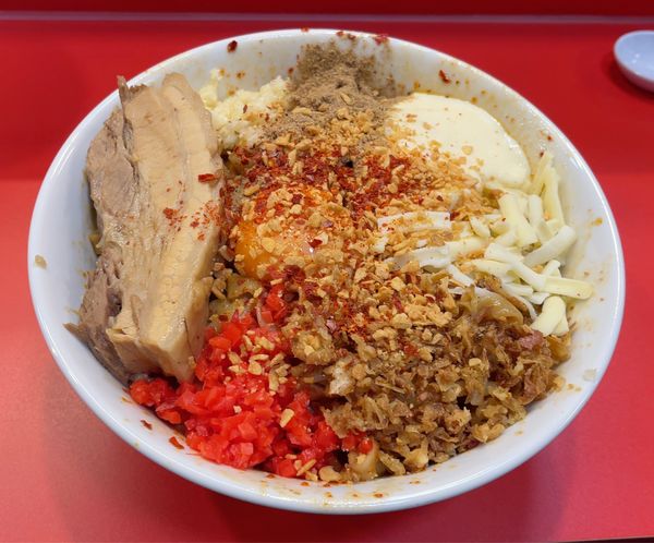 「辛口ジャンクまぜそば 大盛」@まぜそばマゼロー 船橋店の写真