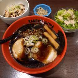 富山ブラックラーメン￥920＋ミニ豚マヨ丼セット￥300