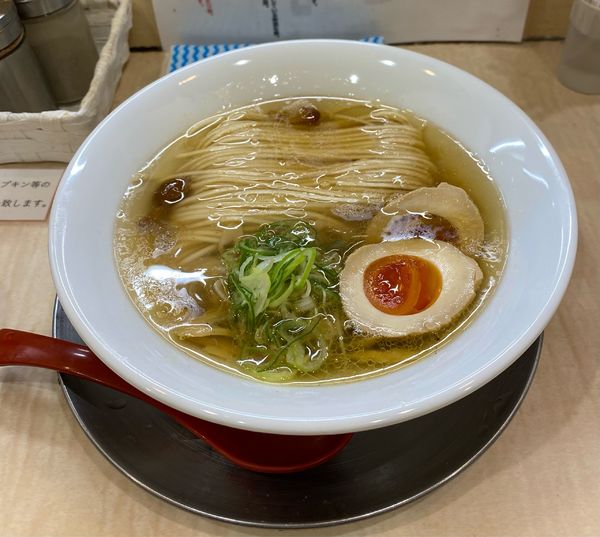 「稲庭中華そば (塩)¥920＆味玉¥200」@食堂 七彩の写真