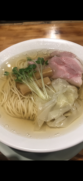 「塩そば　肉丼」@成城青果の写真