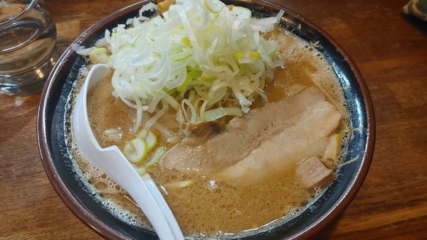 「信州味噌らあめん　ネギトッピング大」@らあめん 寸八 総本店の写真