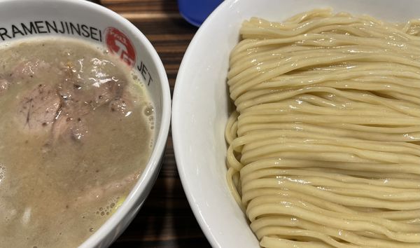 「鶏煮込み塩つけ麺」@ラーメン人生 JET 福島本店の写真