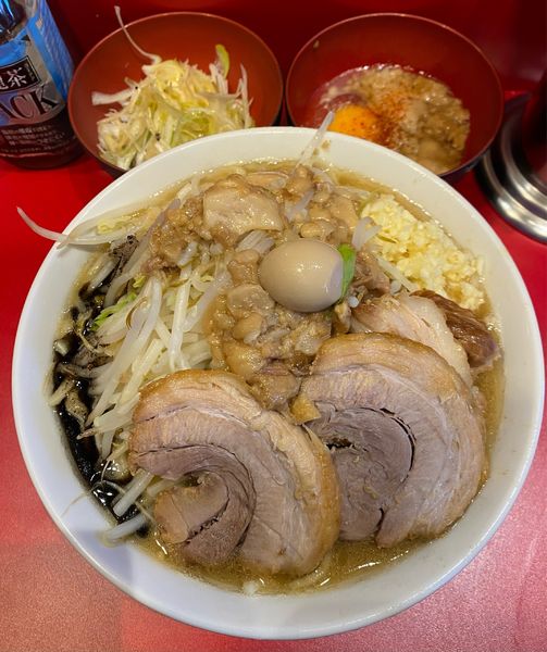 「ラーメン 豚1枚 ネギ 脂生玉子」@麺屋HEROの写真