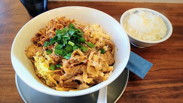 「特製汁無し+半ライス」@MARU喜の写真