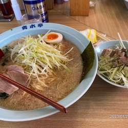 ネギラーメン中 醤油 ネギ丼