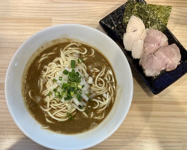 「濃厚中華蕎麦+替え玉　990円」@中華蕎麦 ジンベエの写真