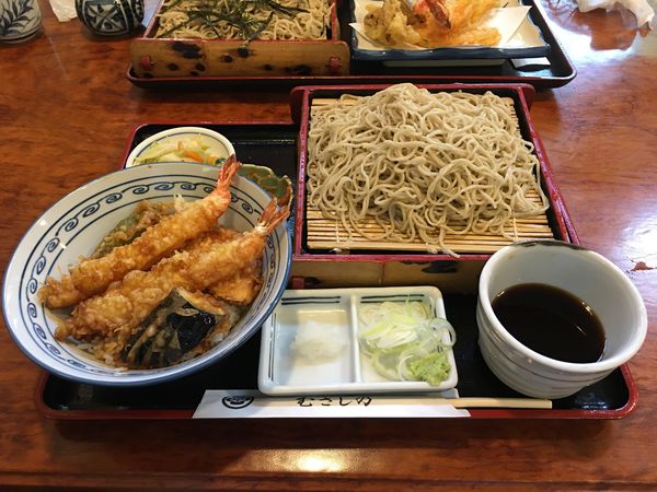「せいろそば天丼セット」@そば処 むさしのの写真