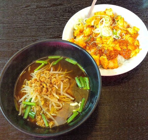 「台湾ラーメン＋麻婆飯780円のセット」@台湾料理 新栄の写真