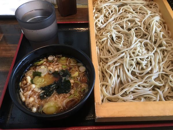 「ざるそば大盛り」@蕎麦たかね 茅場町店の写真