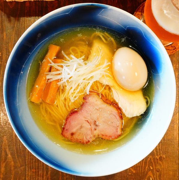 「味玉らぁめん（塩）＋クラフトビール②」@ramen case-Kの写真