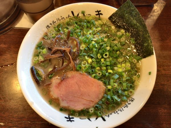 「ねぎらーめん」@博多長浜らーめん いっきの写真