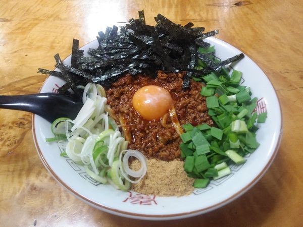 「台湾まぜそば　800円　ミニライスサービス」@福島屋の写真