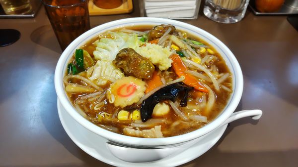 「牡蠣Ｗ野菜あんかけ麺(期間限定メニュー)＋生姜増し」@たんめん専門店 百菜の写真