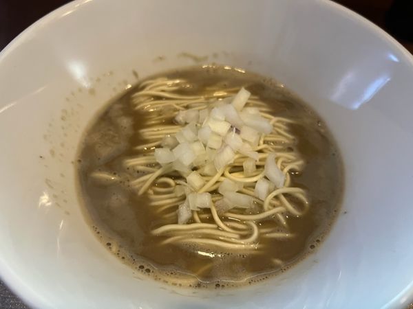 「かけらーめん、煮干改、固め＋中華麺和え玉」@かき物語の写真