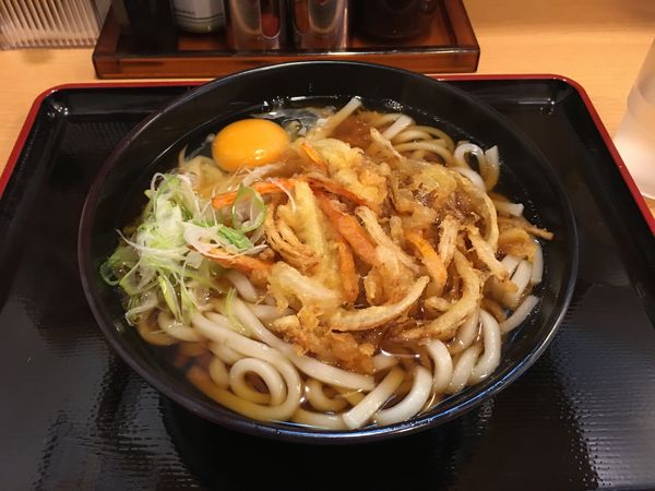 「天玉うどん」@笠置そば 川越店の写真