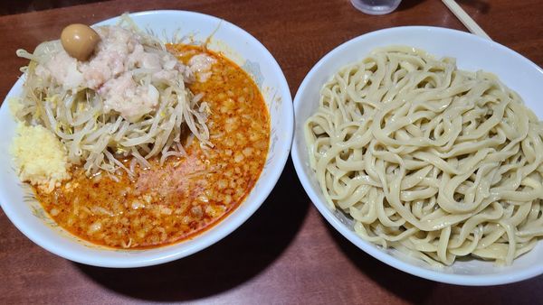 「辛味噌つけ麺」@D麺の写真