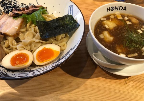 「特上つけ醤油」@本田麺業 神田西口駅前店の写真