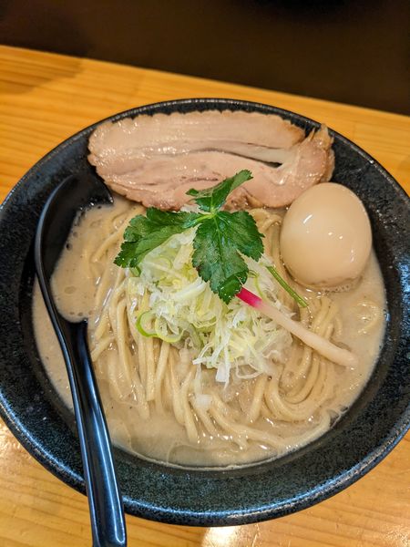 「【3周年限定】鯛煮干そば」@自家製麺TANGOの写真