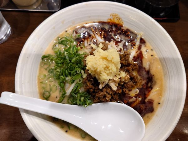 「濃厚スパイシー生姜味噌󠄀　950円」@自家製多加水極太麺 ISAMIの写真