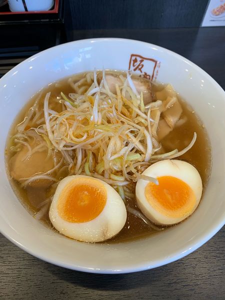 「ネギラーメン（味玉トッピング）」@喜多方ラーメン 坂内 なんば日本橋店の写真