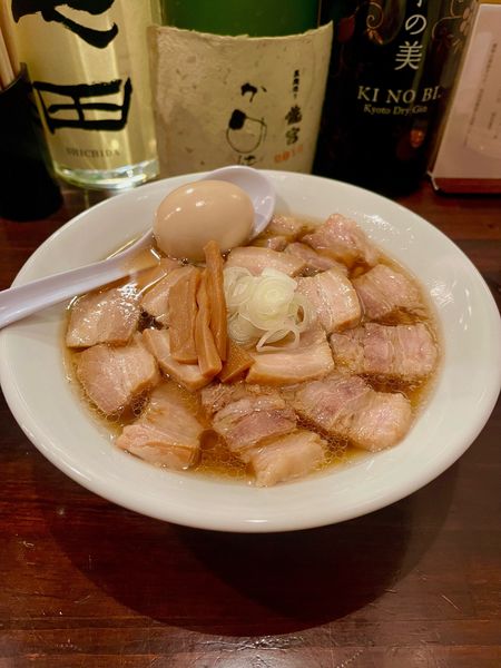 「【月一限定】肉そば【TP】味玉」@串キングの写真