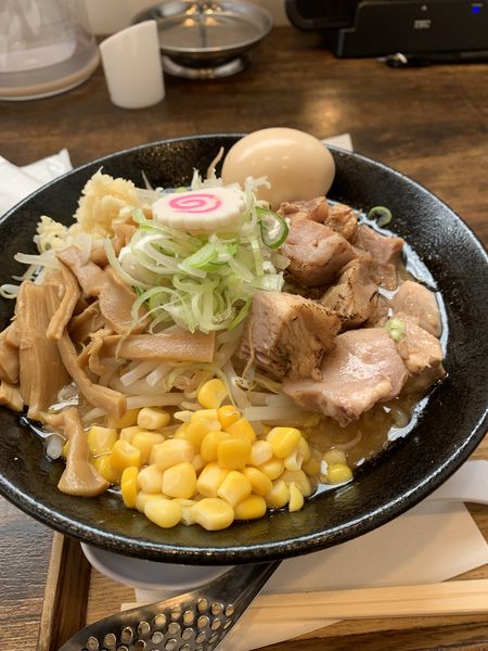 「味玉濃厚味噌」@自家製中華そば 麺の虜の写真