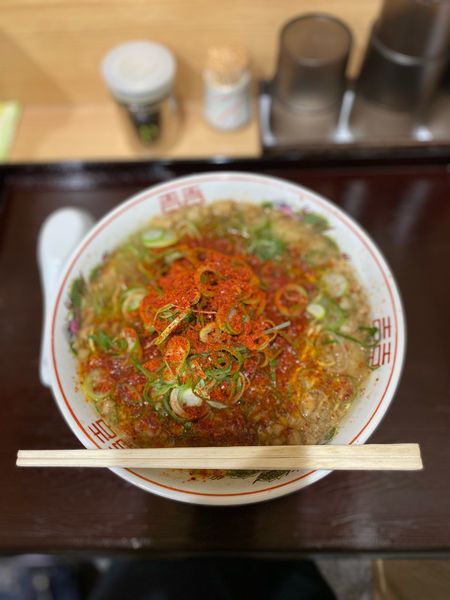 「尾道辛々そば大盛」@尾道中華そば 渡なべの写真