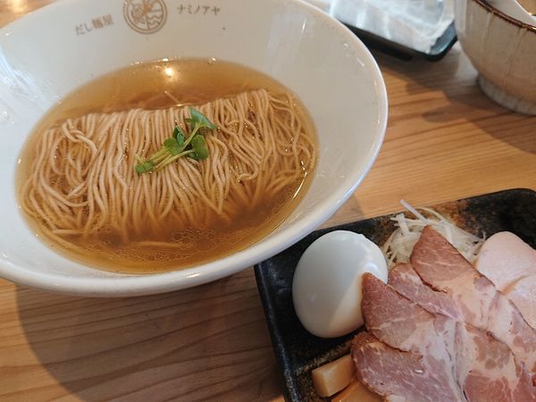 「特製だし麺(塩)」@だし麺屋ナミノアヤ 府中店の写真