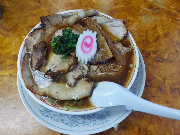 「生姜醤油チャーシュー麺(豚)1100円」@かし亀の写真