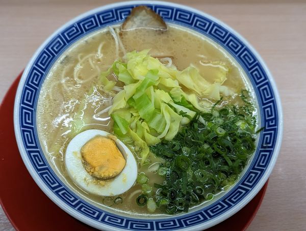 「朝ラーあっさりトンコツラーメン」@ラーメンマン（拉麺男）の写真