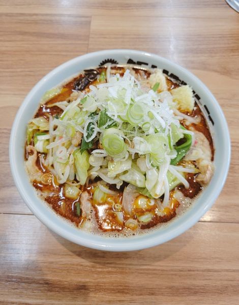 「麻辣味噌タンメン + 牛ホル」@飯村製作所の写真