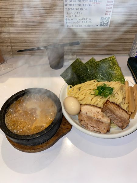 「辛刺激つけ麺全部入り大盛3辛¥1,150円」@ぶっと麺 しゃにむにの写真