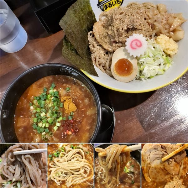 「カレーつけ麺(全粒粉麺)　900円」@麺屋まるいちの写真