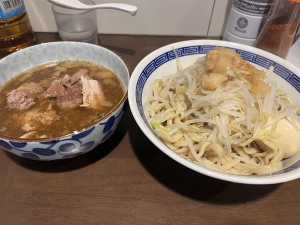 「つけめん小谷スペシャル追加豚燻玉　あぶら」@ラーメン ゼンゼンの写真