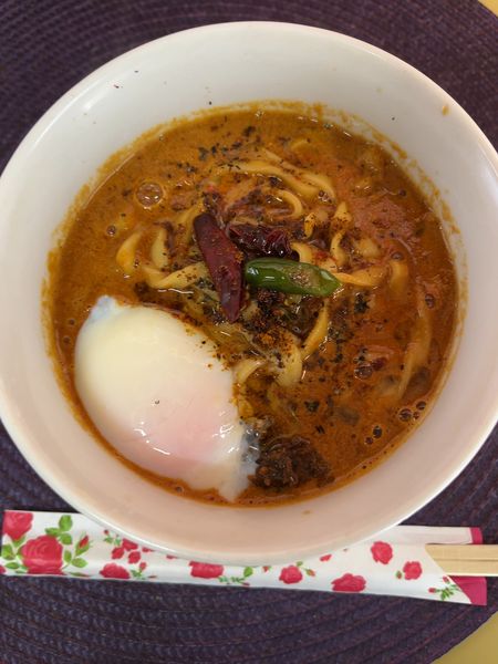 「黒カラシビ麺」@龍門瀑の写真