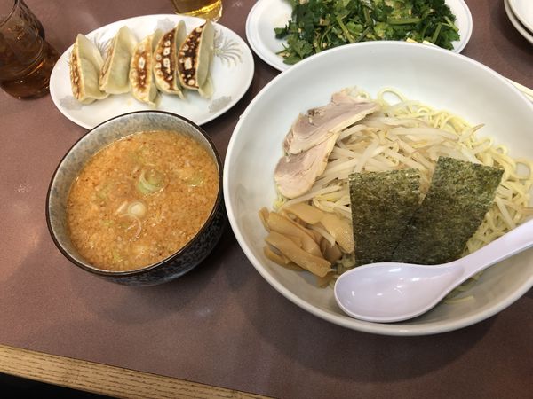 「うま辛味噌つけ麺」@ハッスルラーメンホンマ 錦糸町店の写真