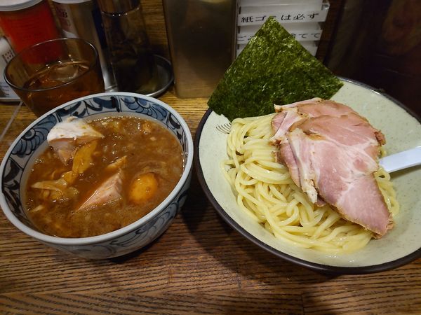 「特製鶏濃厚つけ麺」@新橋 纏の写真
