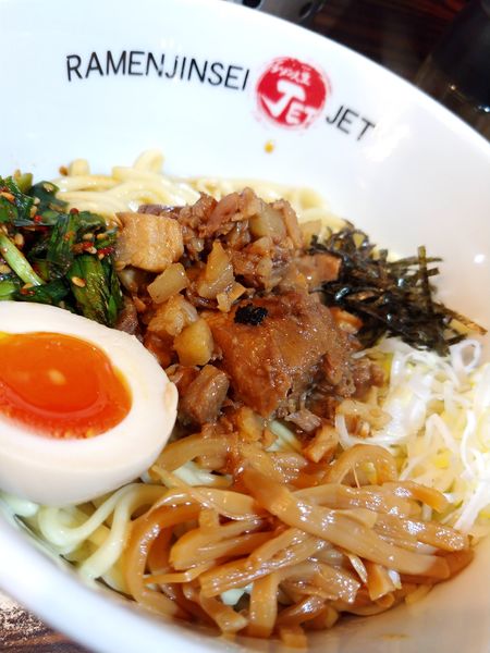 「炙り豚そば」@ラーメン人生 JET 福島本店の写真