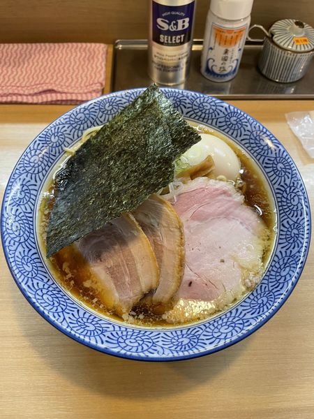 「特製中華そばA大盛り」@中華そば 多賀野の写真