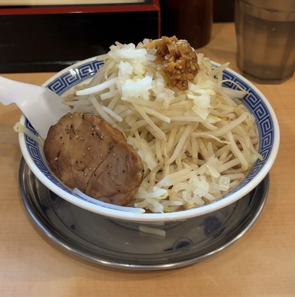 「ふじそば 野菜 ネギ」@雷神 角ふじの写真