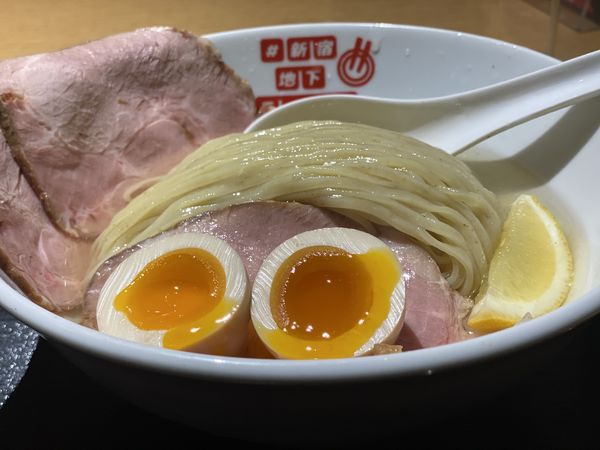 「麺鐘馗北海道3大昆布水とイベリコ豚のつけ麺小田急盛り」@#新宿地下ラーメンの写真