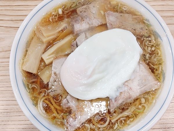 「チャーシューメン＋玉子（半熟）」@らーめん 高尾の写真