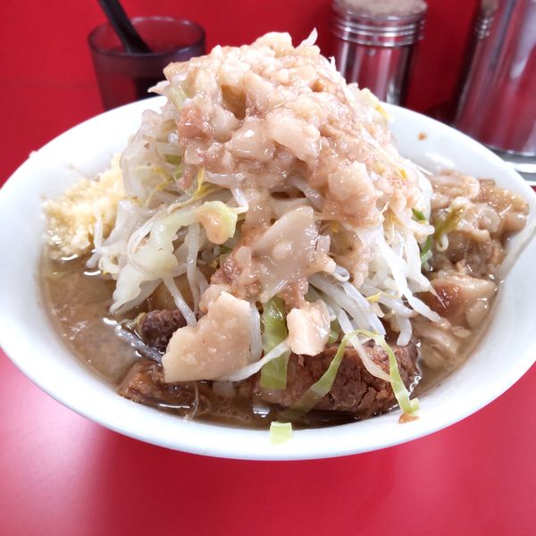 「麺半分豚二枚（￥750）」@ラーメン二郎 柏店の写真