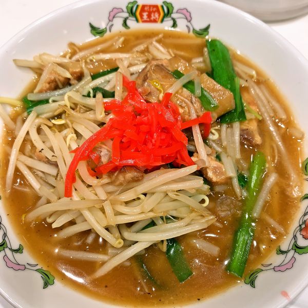 「豚とろラーメン（2023年2月限定発売）」@餃子の王将 御徒町駅南口店の写真