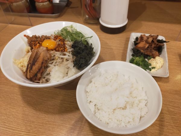 「まぜそば元味」@つけ麺・ラーメン・まぜそば 五十五番 豊田浄水店の写真